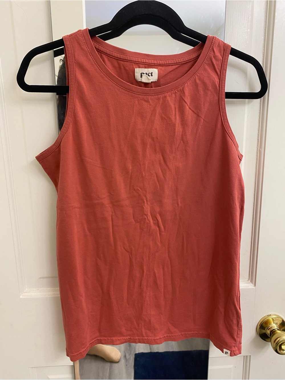 Pact Women's Tank Top in Coral
